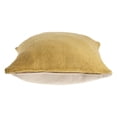 thumbnail image 2 of Laddha Home Designs Hand-Stitched Solid Cotton Throw Pillow Cover - 18" - Yellow, 2 of 6