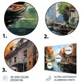 thumbnail image 3 of Designart "Verdant Waterway Peaks Contrast" Canals Metal Wall Art, 3 of 5