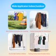 thumbnail image 2 of Portable Foldable Garment Rack Stainless Steel Compact Travel Drying Rack, 2 of 6