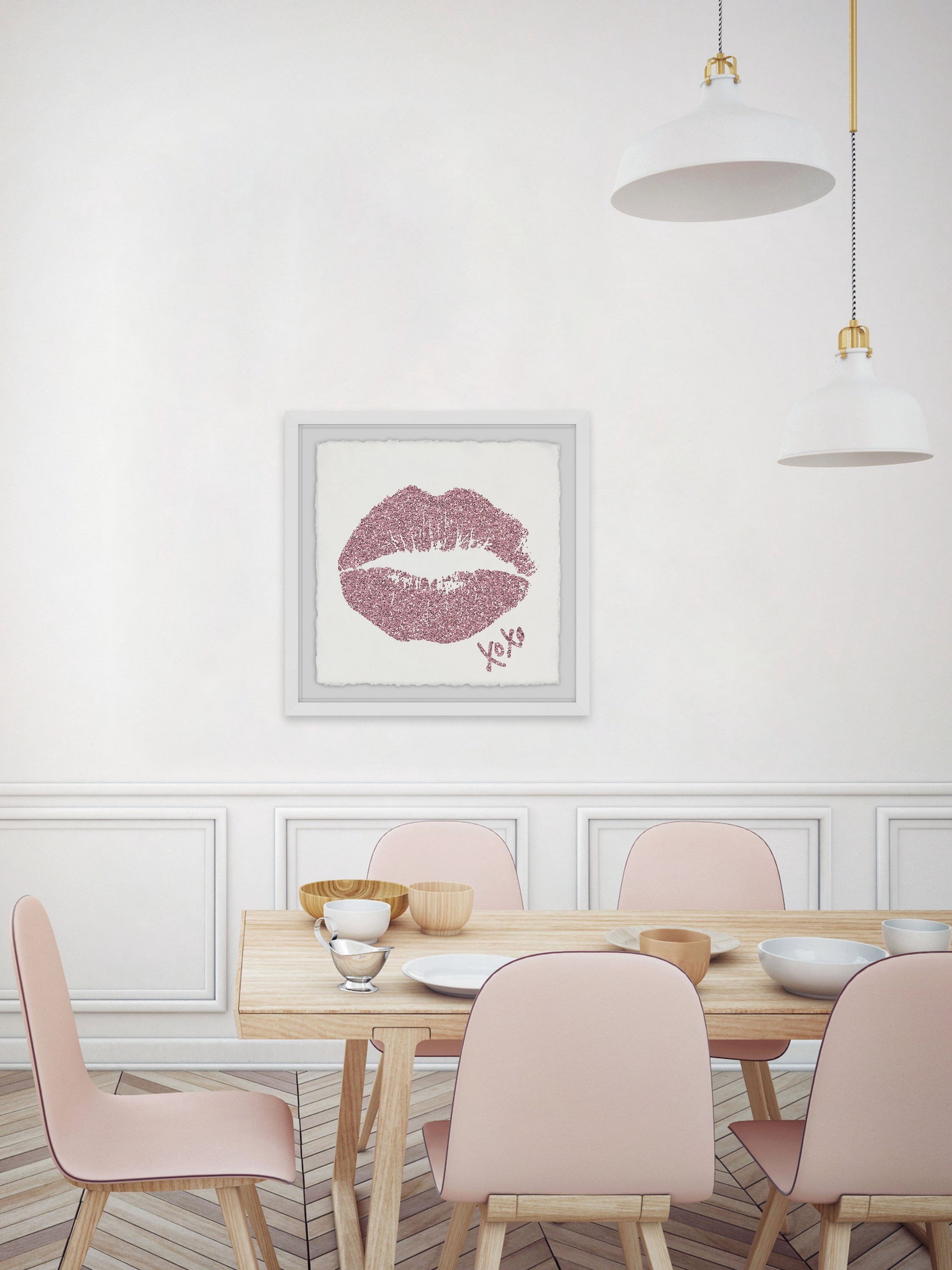 XOXO IV Framed Painting Print