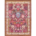 thumbnail image 1 of Unique Loom Medici Bohemian Floral Rug 8' x 11' Rectangle Multi/Fuchsia, 1 of 2
