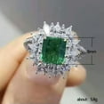 thumbnail image 3 of K-KED Gorgeous Cubic Zircon 925 Silver Filled Rings Women Delicate Jewelry Wedding Gift Sz 6-10-7-Blue, 3 of 7