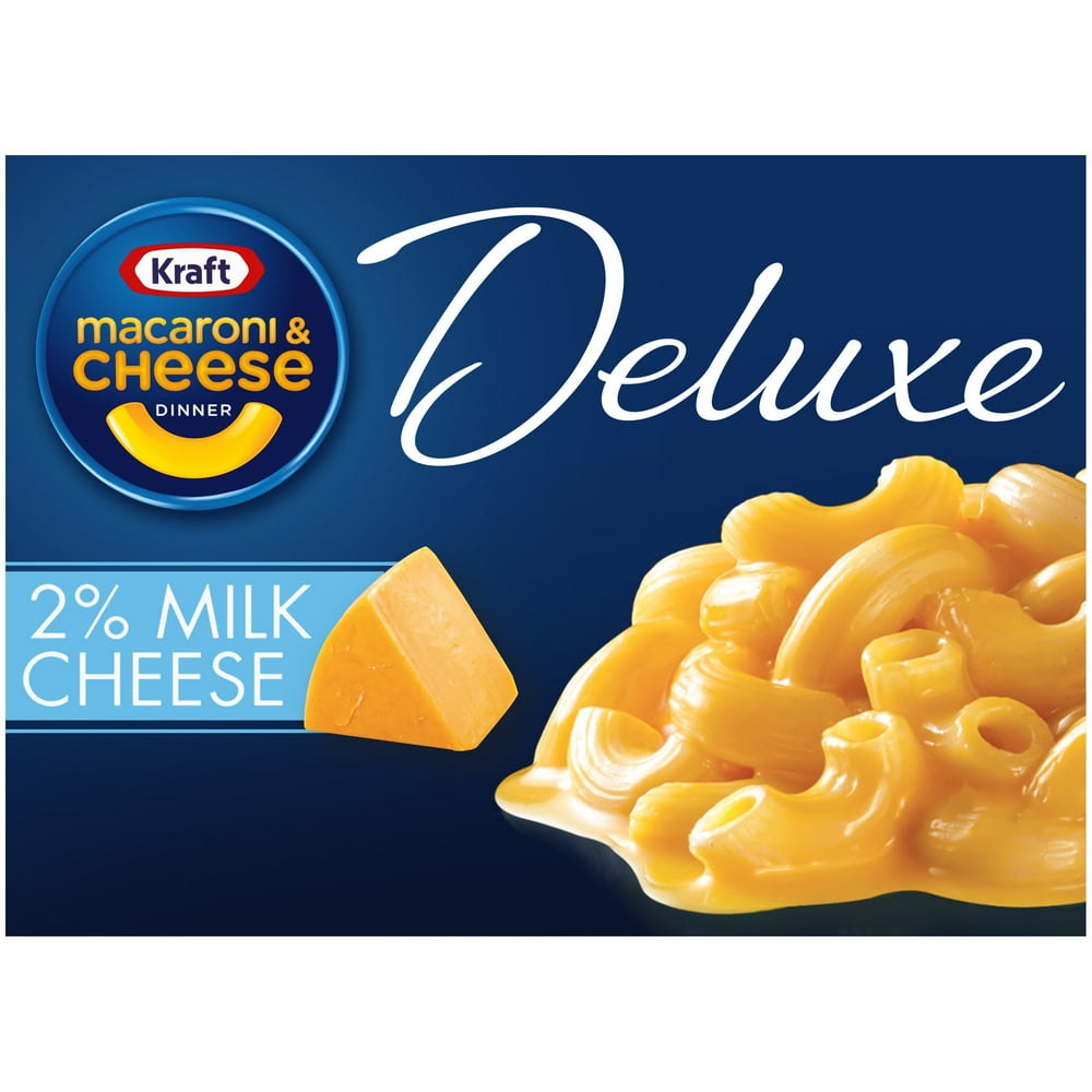 Kraft Deluxe Macaroni & Cheese Dinner with Sauce made from 2 Milk