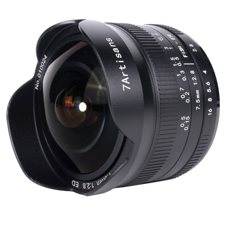 7artisans 7.5mm f/2.8 Mark II Fisheye Lens for Canon EF-M 7artisans 7.5mm f/2.8 Mark II Fisheye Lens for Canon EF-M