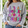 thumbnail image 2 of Teacher Shirt, It's a Good Day for Learning Sweatshirt, Colorful Back to School Hoodie and T-Shirt, Preschool Educator Gift for Women, 2 of 9
