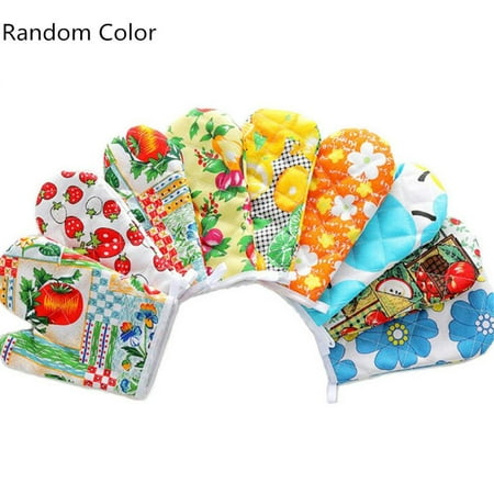 

New Household Gloves Baking Insulation Gloves Oven Mitts Thickened Anti-scalding Microwave Gloves RANDOM COLOR