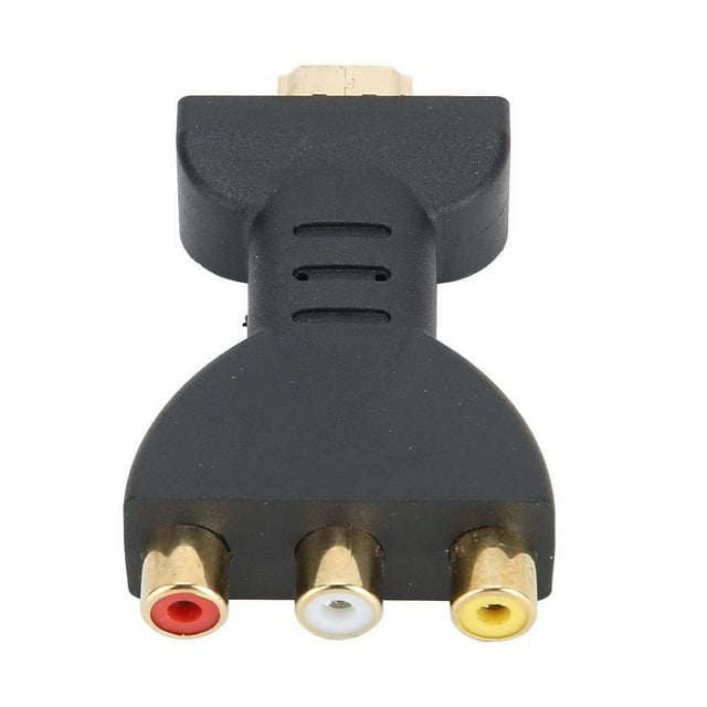 Convertidor adaptador de audio y video AV compuesto HDMI macho a 3 RCA hembra para TV PC Adaptador HDMI a AV -HDMI