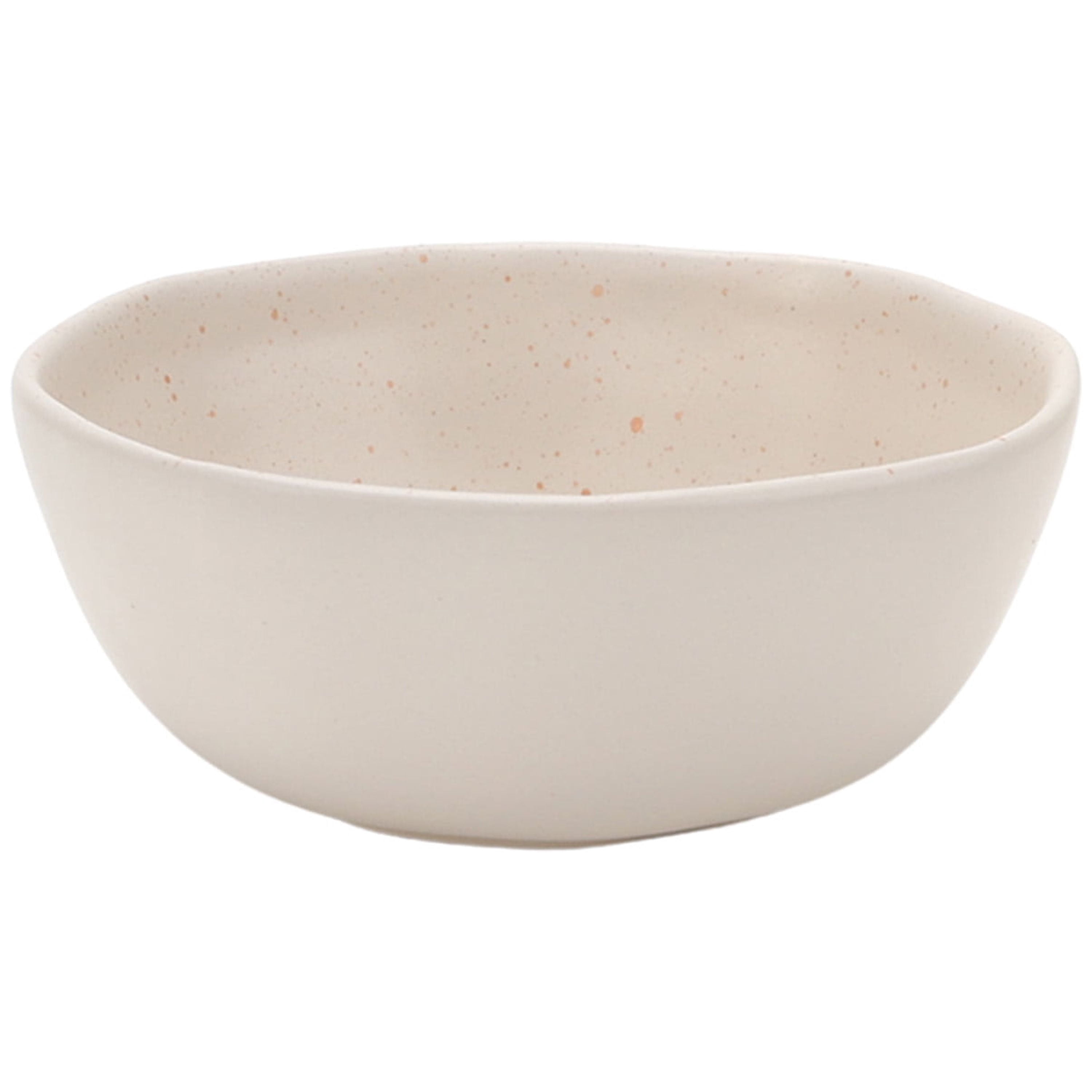 Just Feed Me by Jessie James Decker 12-Piece Ceramic Dinnerware Set, Terracotta Rose Speckle and Cream