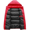 thumbnail image 4 of Men's Quilted Winter Vest Outdoor Removable Hooded Padded Puffer Vest, 4 of 5