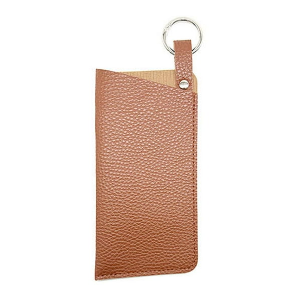 Estuche creativo de cuero sintético para gafas de sol: funda protectora con diseño colgante, ligero y resistente al desgaste, perfecto para viajes y uso diario.