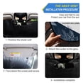 thumbnail image 3 of Foldable Car Windshield Sunshade UV Sun Visor Protector Blocks UV Rays Keeps Vehicle Cool 57x31.5 Inch Silver Christmas Bows Pattern, 3 of 8