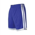 thumbnail image 4 of Alleson Athletic B35185097 Womens Single Ply Basketball Shorts, Charcoal & White - 2XL, 4 of 8
