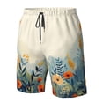 thumbnail image 4 of Salouo Floral Mountain Landscape Pattern Swim Trunks for Men,Men's Hawaiian Bathing Suit Swimsuits Quick Dry Swimming Board Shorts Beach Shorts with Pockets-3X-Large, 4 of 6