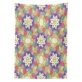 thumbnail image 3 of Ambesonne Unicorn Tablecloth Rectangular Table Cover, Rainbow Hearts Sun, 52"x70", Multicolor, 3 of 4