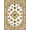 Gold Cream Black, Pattern 4, variant on ODIKA 9'x12' Washable Area Rug Lattice Vintage Botanical Sprays Distressed Scroll Farmhouse Plaid Refined for Great Room, Indoor Concept, Large Living Low Pile, Flatwoven