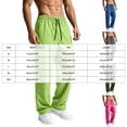thumbnail image 4 of Men's Casual Trousers Men Straight Leg Multiple Pockets Pants for Daily Wear Hot Pink,M, 4 of 7