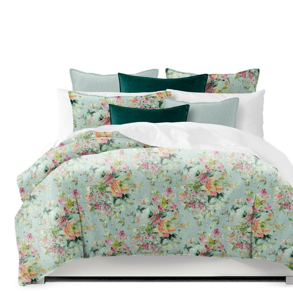 Athena Linen Eggshell Coverlet Set Full