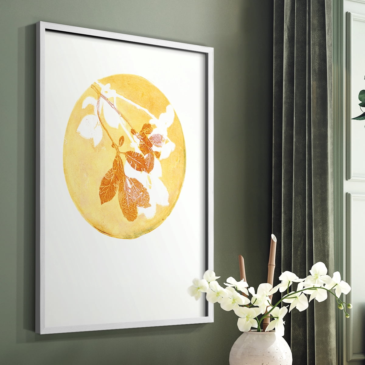 Keep it Simple in White Solid Wood 8 x 10 Framed Print