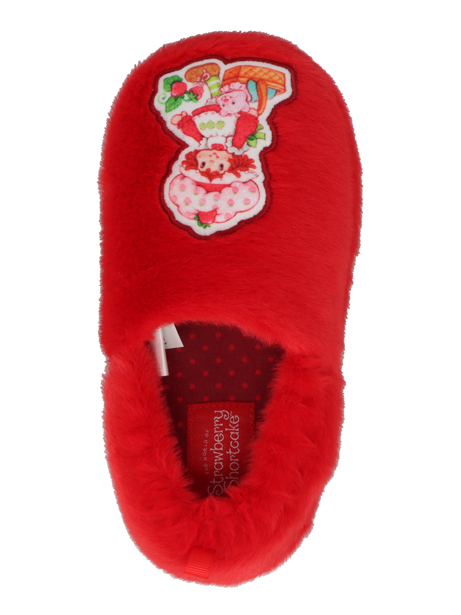Toddler and Little Kids Strawberry Shortcake Fuzzy Slippers