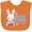 Orange, variant on Inktastic My 1st Easter with Bunny and Easter Basket Boys Baby Bib