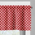 thumbnail image 3 of Ambesonne Retro Valance Pack of 2, Polka Dots Circular Forms, 54"X18", Vermilion, 3 of 5
