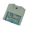 thumbnail image 2 of All Things Are Possible T-shirt, Light Blue, Unisex, S, Sage Color, 2 of 3