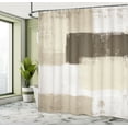 thumbnail image 4 of Ambesonne Abstract Shower Curtain, Grunge Design Art Abstract, 69"Wx70"L, Dusk Sepia, 4 of 4