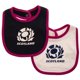 thumbnail image 1 of Scotland RU - Baberos Bebé - Pack de 2 (Negro, Rosa, Blanco), 1 of 3