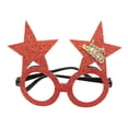 thumbnail image 3 of Opvise Christmas Glasses Lensless Funny Comfortable to Wear Cartoon Holiday Wearing Lightweight Antlers Letter Glasses Frame L, 3 of 8