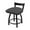 Canter Storm, variant on 821 Catalina 18" Low Back Swivel Vanity Stool with Pewter Finish and Canter Folkstone Grey Seat