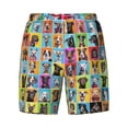 thumbnail image 4 of Lsque Mens Swim Trunks Cute Dogs Collage Pattern - Bathing Suit Compression Liner - Beach Swim Shorts Swimwear - (S-3XL) - Stretch Quick Dry -Medium, 4 of 9