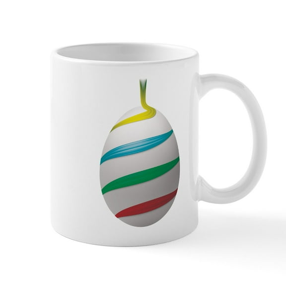 CafePress - Easter Egg Magic Art Mugs - 11 oz Ceramic Mug - Novelty Coffee Tea Cup