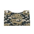 thumbnail image 6 of Tissue Box Cover, Black Golden Dragon Lanterns Leather Rectangular Tissue Holder, Waterproof Tissue Box Decorative For Bathroom Vanity Countertop/Night Stands/Office Desk, 6 of 8