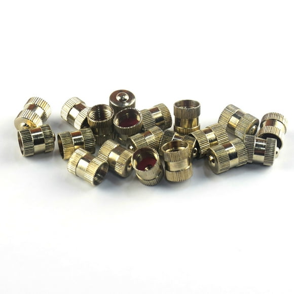Scienceny 20 Pieces Tire Valve Stem Caps Cover Air Wheel Sturdy Fittings Replace Replacement Copper Component Accessory Wheel Type3