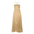 PEASKJP Plus Size Dress for Women Formal Women Summer Fashion Elegant Cocktail Dress Ruffle