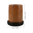 thumbnail image 2 of Hemoton Game Dice Cup KTV Game Dice Cup Party Table Game Prop with Base Wooden Dice Cup Convenient Dice Cup Small Dice Shaker Cup for Party, 2 of 8