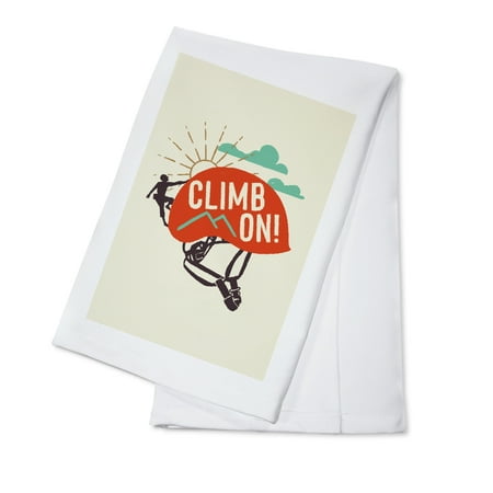 

Climbing Climb On Contour (100% Cotton Tea Towel Decorative Hand Towel Kitchen and Home)