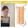 thumbnail image 2 of Lefu 2PCS Sliding Barn Door Hardware Kit Modern Closet Bi-fold Door Hardware, 2 of 8