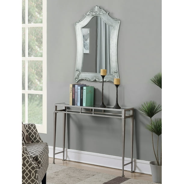 Convenience Concepts Gold Coast Julia Hall Console Table Com Gold Coast Julia Hall Console Table, Hall Console Table And Mirror Setup