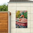 thumbnail image 4 of Metal plaque, Flamingo in a bathtub Metal Tin Signs, Home Novelty Sign, 4 of 8