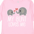 thumbnail image 4 of Inktastic My Aunt Loves Me Niece Nephew Elephant Boys or Girls Long Sleeve Toddler T-Shirt, 4 of 5