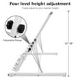 thumbnail image 5 of S-HOME Professional Solid Wood Ballet Barre Adjustable From 31.5 To 39.5 Inches Portable Design For Dance Studios Easy Use Ballet Training, White, 5 of 9