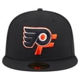 thumbnail image 2 of Men's New Era  Black Philadelphia Flyers Deceptor 59FIFTY Fitted Hat, 2 of 5