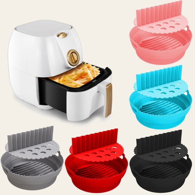 YAOMOBB Heat Resistant Fryer Mat Non Stick Silicone Fryer Pot High Temperature Resistant and Foldable with Handle for Even Heat Distribution
