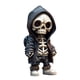 thumbnail image 3 of 5 Piezas Sudadera Halloween Muñecas Calavera Artesanías Resina Escultura Gótica Hombre Esqueleto (A), 3 of 5