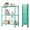 Green, variant on 3-Tier Storage Shelf with Wheels, Collapsible Rolling Cart, Kitchen Storage Shelf, Foldable Metal Shelving for Garage, Kitchen, Basement, Pantry Storage
