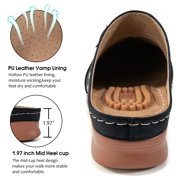 Ecetana Womens Mules & Clogs Comfort Slip On Sandal Shoes Closed Toe Sandals for Women