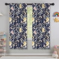 thumbnail image 5 of Blackout Kids Curtains,Pioneer Flower Floral Print Pattern Childrens Insulated Curtains Set Of 2,Bedroom Essentials,Toddler Room Decor 42"x63", 5 of 5