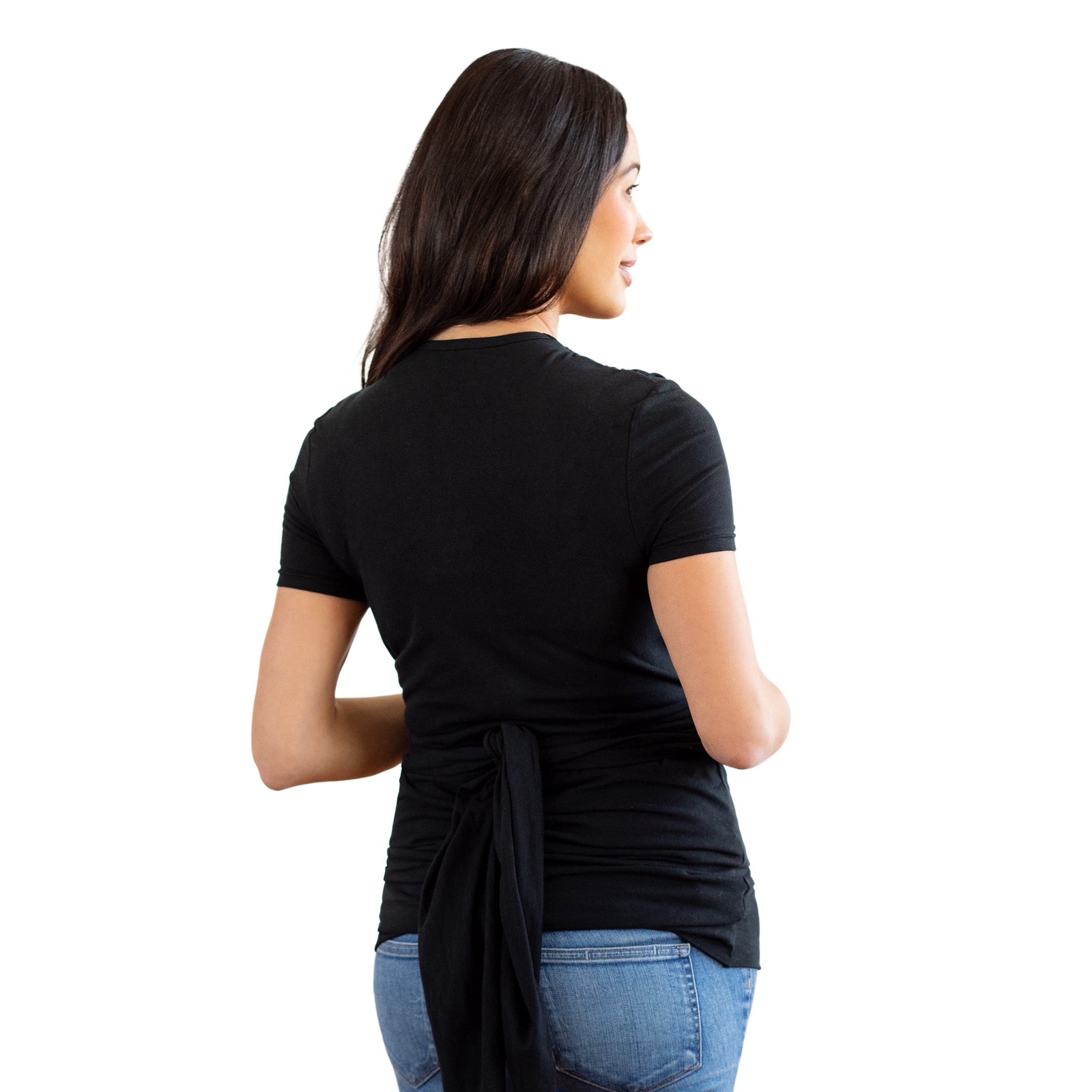 Moby Wrap Bump & Beyond T-Shirt Wrap Baby Carrier, Black