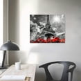 thumbnail image 4 of Creowell Paris Wall Art City Landscape Canvas with Eiffel Tower Prints Black and White Street Picture Decor for Bedroom 20x16 in/16x12 in, 4 of 6